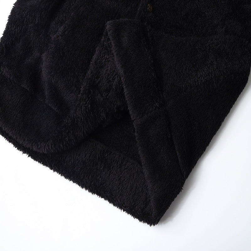 Herren Teddyjacke Kuschelig Warm Winter