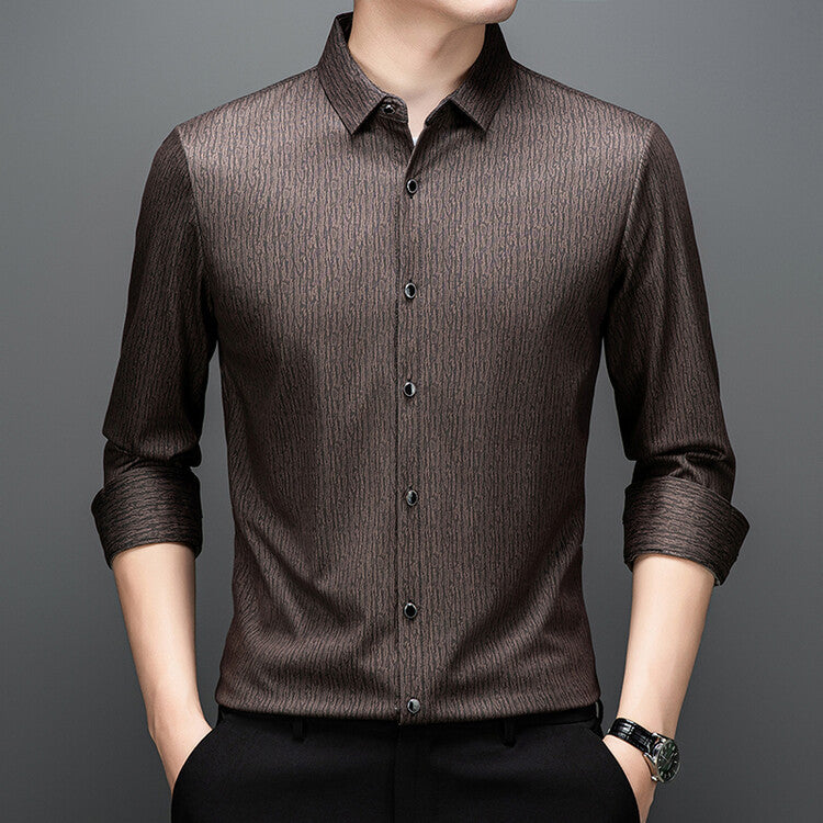 Herren Hemd mit feiner Struktur Moderne Businessstyle - BerlinGlamour