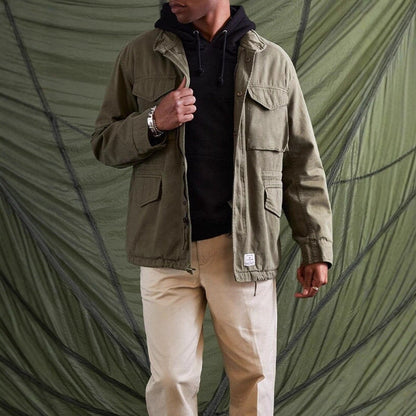 Herren Utility Jacke Modern Große Taschen Funktionell - BerlinGlamour