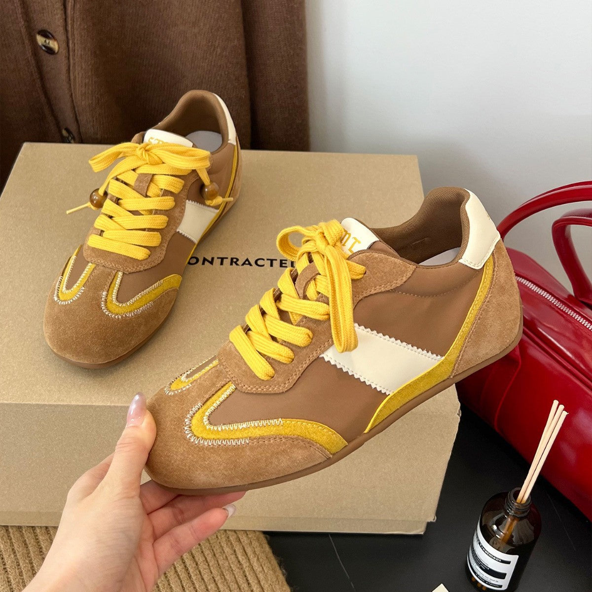 Damen Sneaker Weich Modisch Einzigartig Design