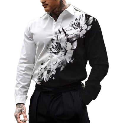 Herren Bluse Floral Modern Berlin Stil