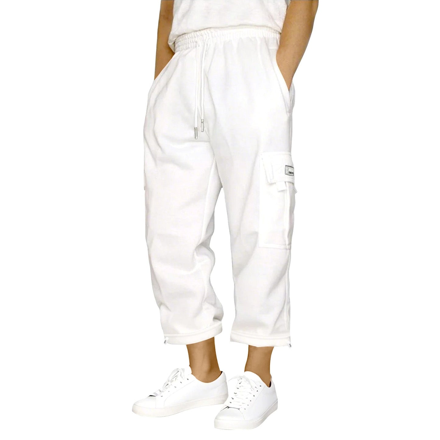 Damen Cargo-Hose Elastisch Praktisch Mit Seitentaschen