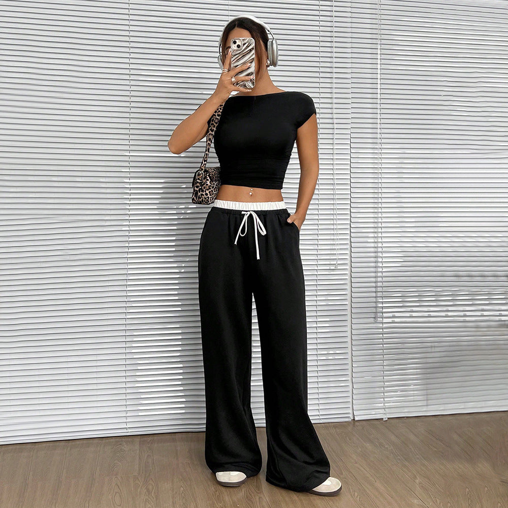 Damen Sweathose Bequem Glitter