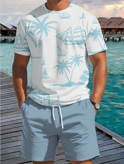 Herren Kurzarm-Shirt Maritim Relaxed Fit Sommer