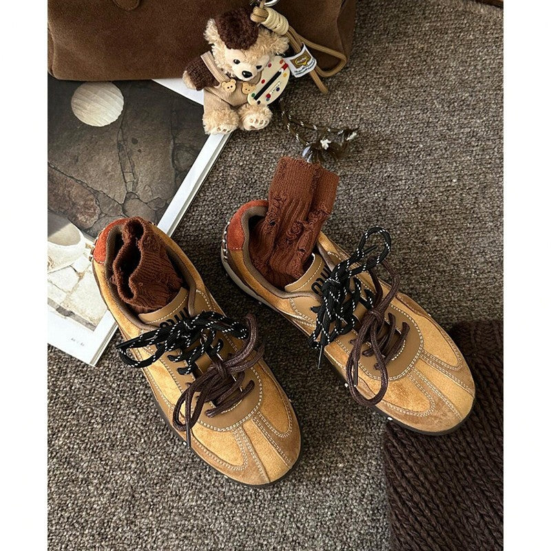 Damen Sneaker Wildleder Atmungsaktiv Modisch