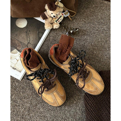 Damen Sneaker Wildleder Atmungsaktiv Modisch