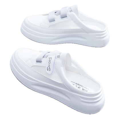 Damen Sneaker Bequem Klettverschluss Rutschfest
