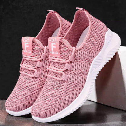 Damen Sneaker Atmungsaktiv Knit Schuhe Bequem - BerlinGlamour