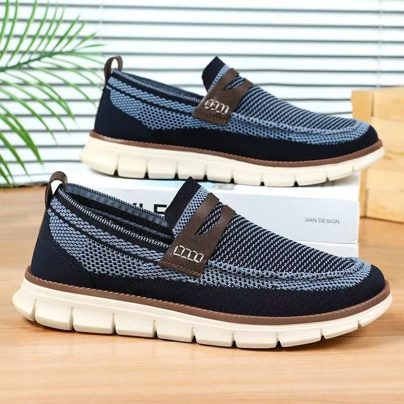 Damen Sneaker Slip-On Bequem Atmungsaktiv Sportlich