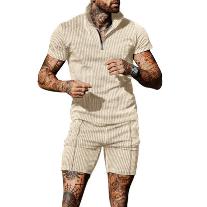 Herren Overall Kurzarm Reißverschluss Modern Style