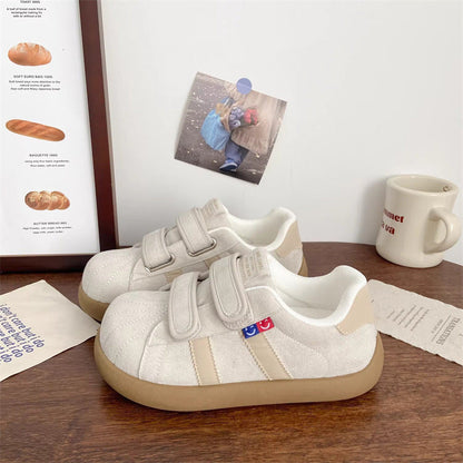 Damen Sneaker Flauschig Weich mit Klettverschluss