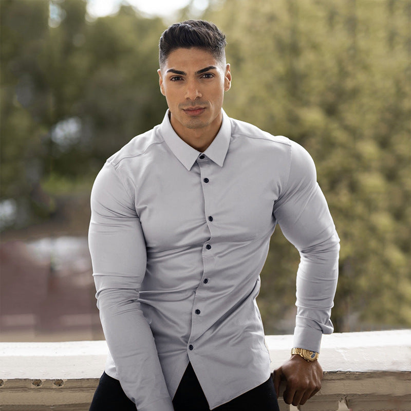 Elegantes Herren Hemd Business Modell