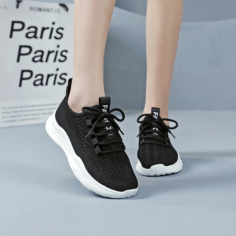 Damen Sneaker Atmungsaktiv Freizeitschuhe Netzdesign Rutschfest
