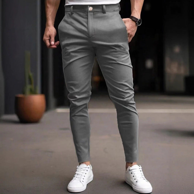 Herren Chino Hose Slimfit Mit Taschen