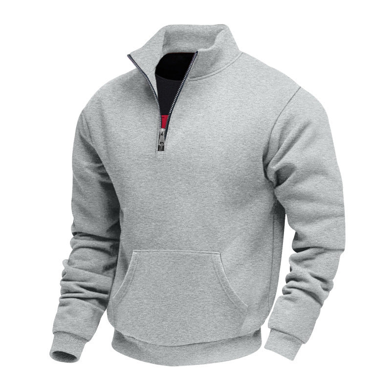 Herren Fleece Pullover Halbzipp Modern Warm