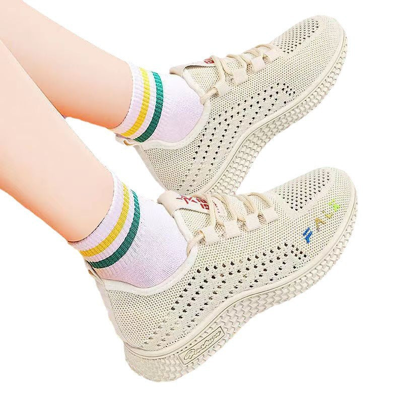 Damen Sneaker Atmungsaktiv Freizeitschuh Elastisch Bequem