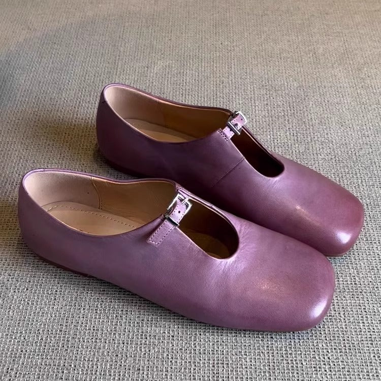 Damen Schuhe Mary Jane Elegant Leder Schwarz - BerlinGlamour