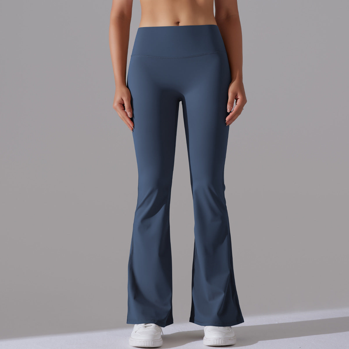 Fitnesshose Damengröße mit Hochem Bund Formende Leggings