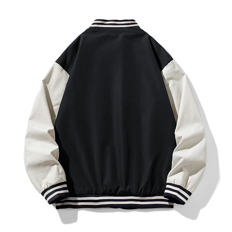 Herren Collegejacke Modern Farben Kontrast Jacke Herren