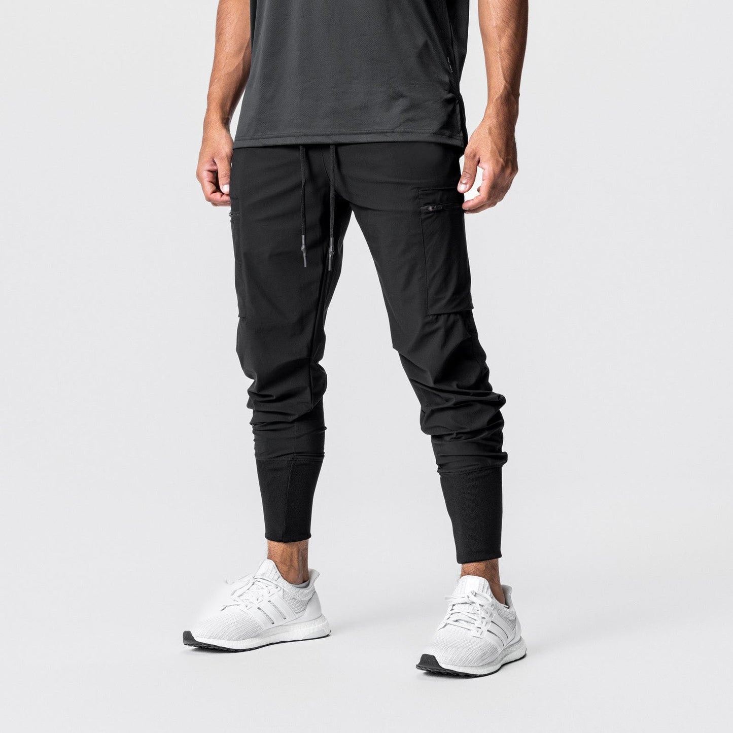 Herren Sporthose Mit Reißverschlusstaschen Elastisch