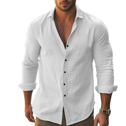 Elegantes Herren Langarmhemd Slim Fit Modern