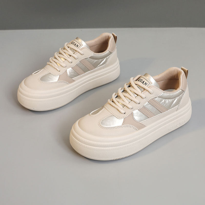 Damen Sneaker Plateau Modisch Atmungsaktiv