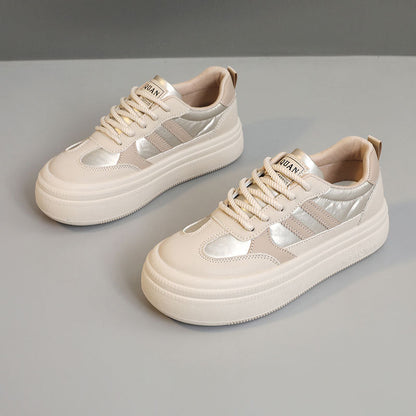 Damen Sneaker Plateau Modisch Atmungsaktiv