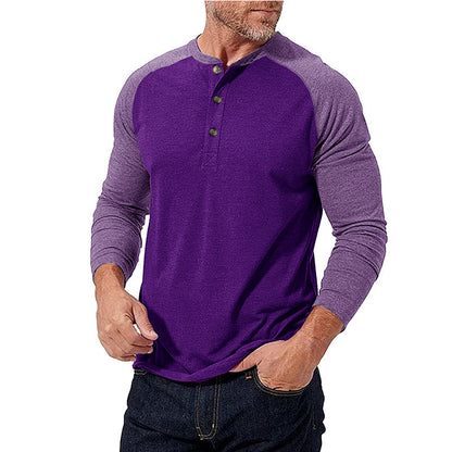 Herren Baseballshirt Sportlich Grau Berlin