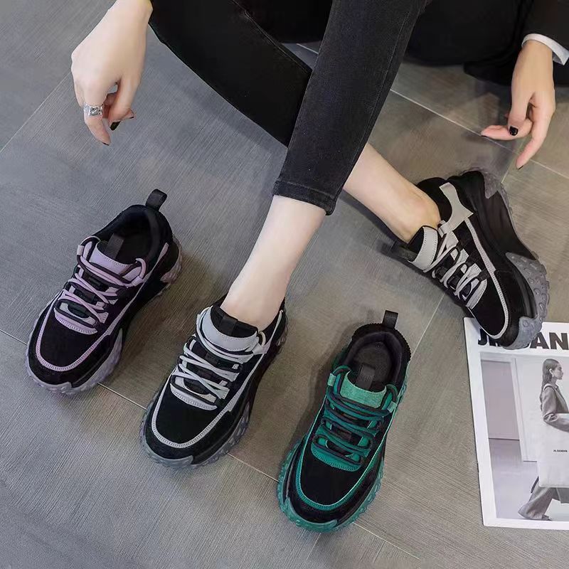 Damen Sneaker Chunky Atmungsaktiv Komfort Schuhe