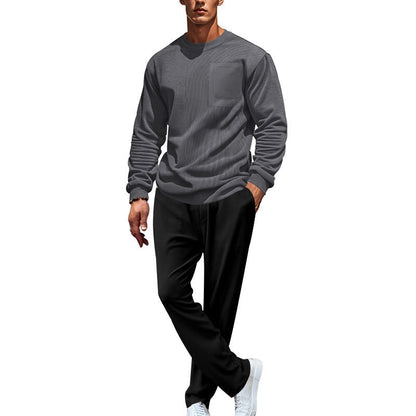 Herren Freizeitanzug Bequem Elastisch mit Taschen Modern