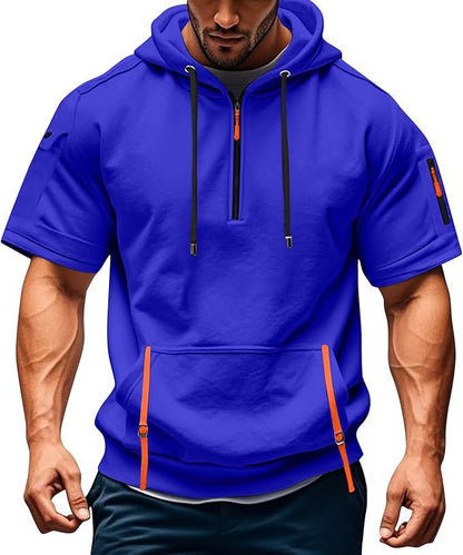 Herren Hoodie Freizeitjacke Mit Reißverschlusstaschen Modern