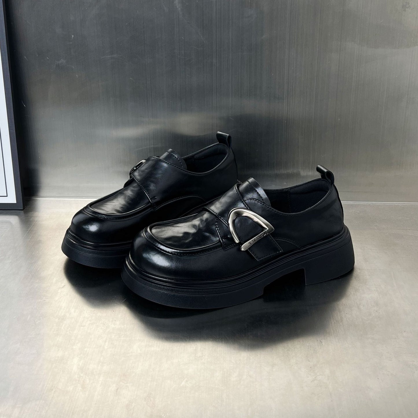 Damen Loafers Modern Schnalle Schuhe Trend - BerlinGlamour