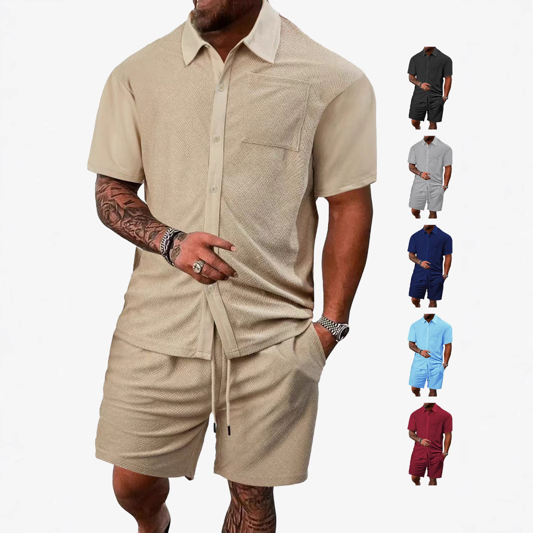 Herren Sportshirt und Shorts Set Atmungsaktiv Freizeit - BerlinGlamour