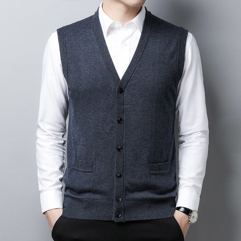 Herren Strickweste Modern Großstadt Stil