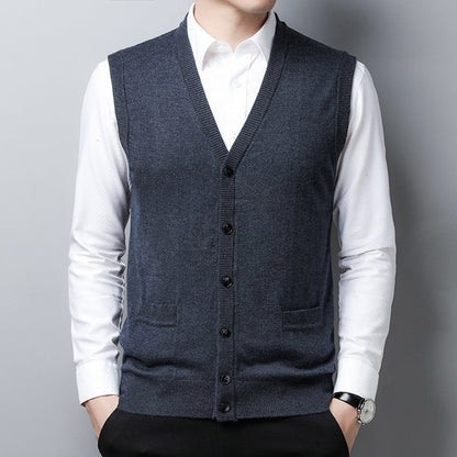 Herren Strickweste Modern Großstadt Stil