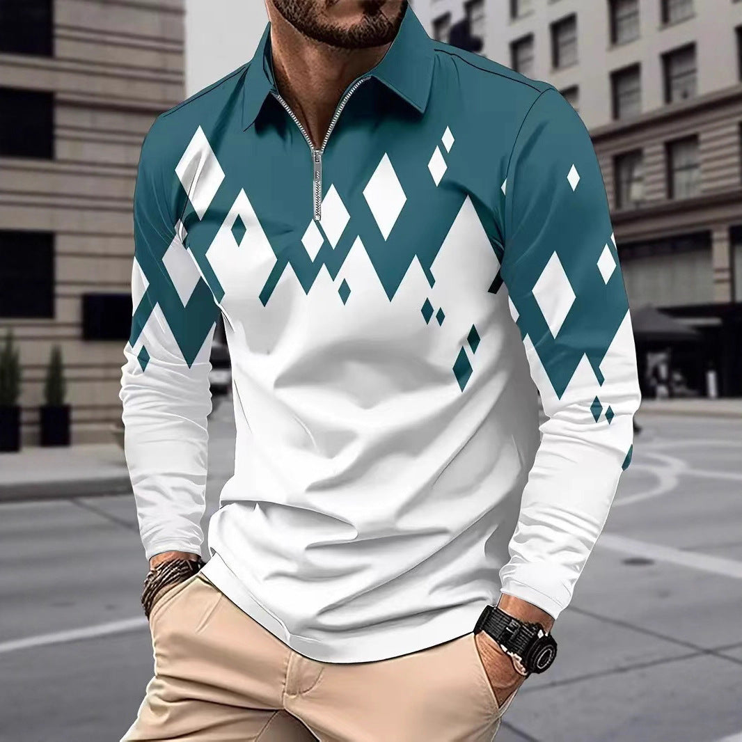 Herren Langarmshirt Modern Grafik Berlin Stadtstyle