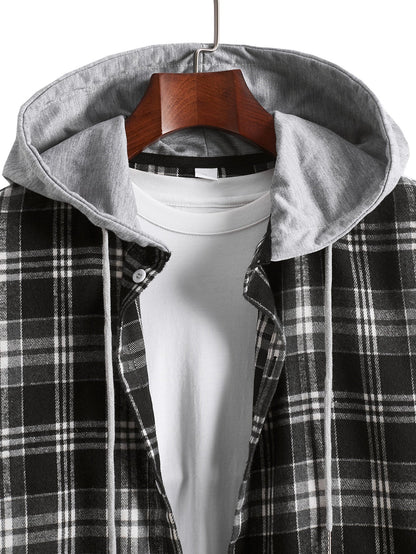 Herren Übergangsjacke mit abnehmbarer Kapuze Modern Sportlich