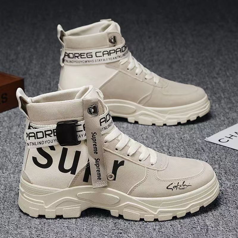 Damen Sneaker High-Top Knöchelriemen Verstellbar Trendy Damenmode - BerlinGlamour