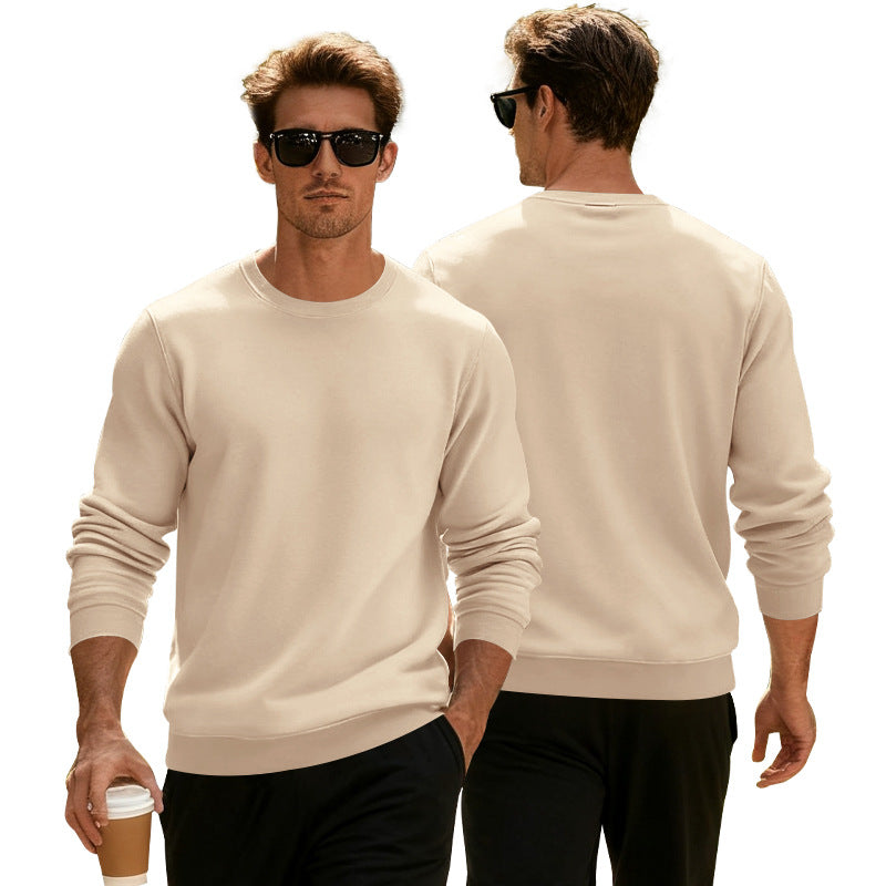 Herren Pullover Sportlich Rundhals Grau - BerlinGlamour