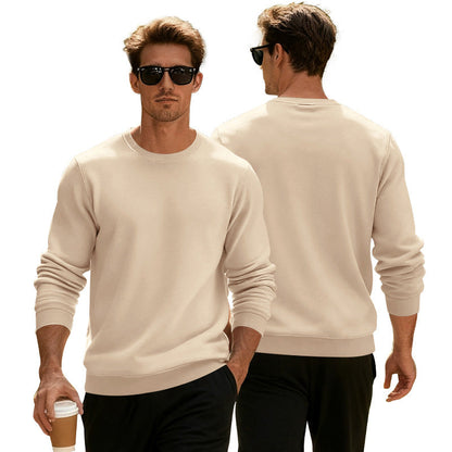Herren Pullover Sportlich Rundhals Grau - BerlinGlamour
