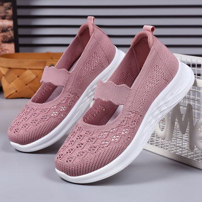 Damen Freizeitschuhe Bequem atmungsaktiv Slip-On Schuhe
