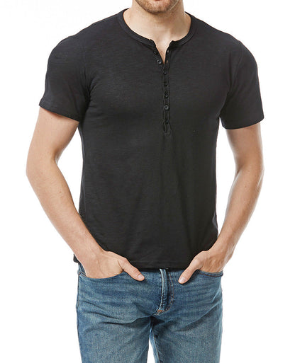 Herren Kurzarm Hemd Modern Slim Fit mit Knöpfen