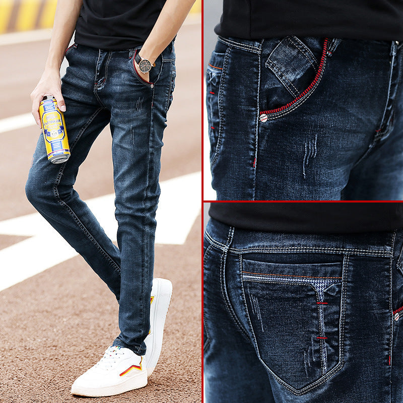 Herren Jeans Slim Fit Destroyed Trendy