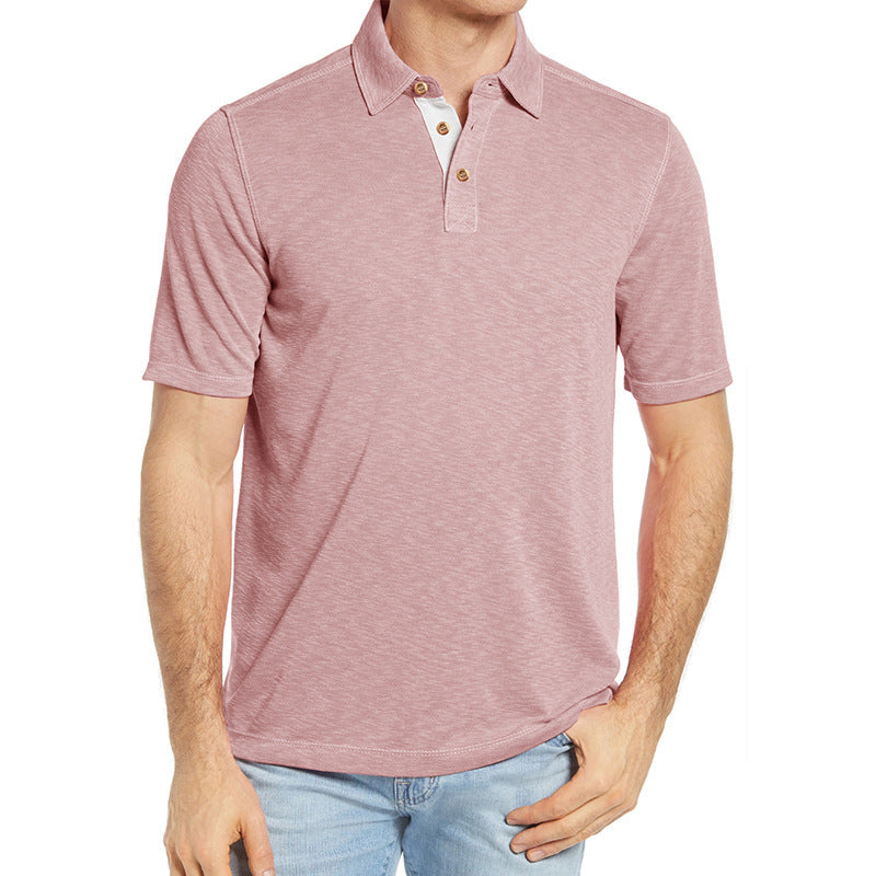 Herren Poloshirt Elegant Weiches Gewebe