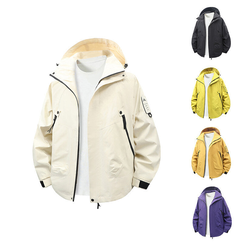 Wasserabweisende Outdoor-Jacke Herren Funktionsjacke Verstellbar - BerlinGlamour