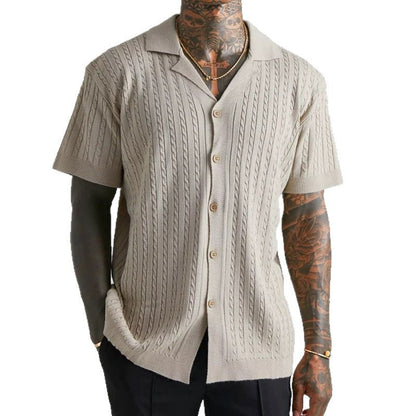 Herren Strickhemd mit Muster Modisch Berlin Stylish