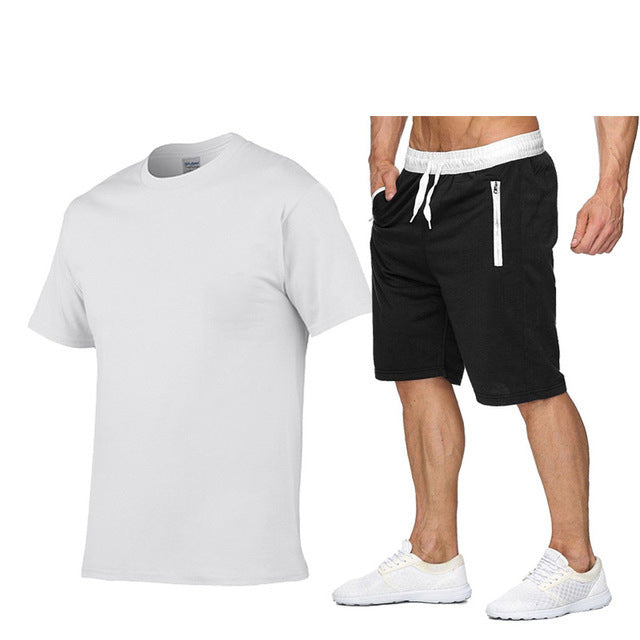 Herren Sportbekleidung Set: T-Shirt und Shorts Casual Style