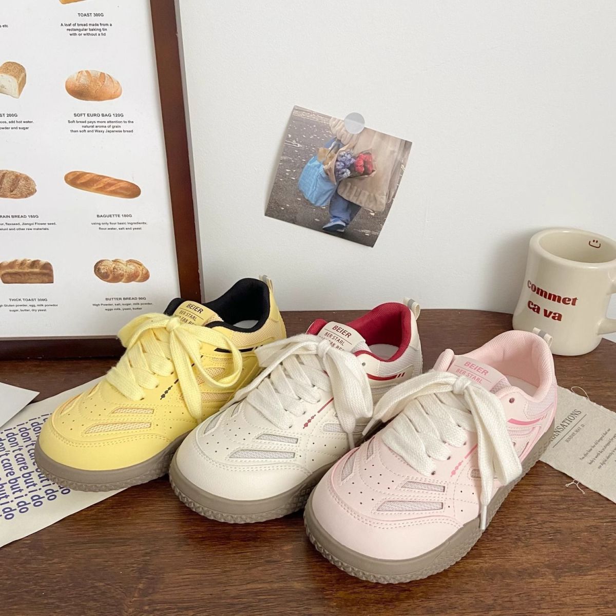 Damen Sport-Sneaker Atmungsaktiv Mesh Komfortabel Modisch