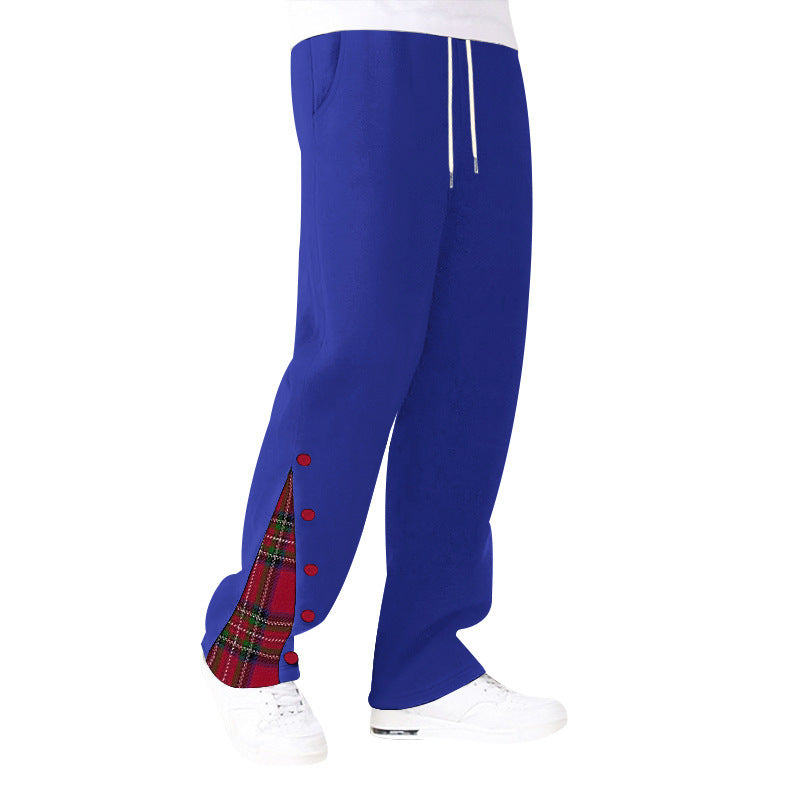 Bequeme Herrenhose Freizeit Hose mit Karomuster