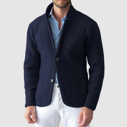 Herren Blazer Strick Modern Eleganter Schnitt